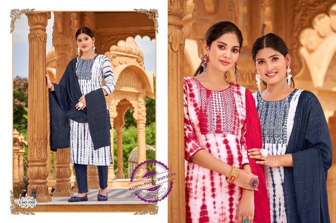 Smit Hello Saburi Exclusive Wear Wholesale Kurti With Bottom Dupatta Collection